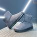 SHLIANG New Men's Winter Thickened Fleece Lined Leather Surface Slip-On Snow Boots Outdoor Sports Bread Shoe Large Size Rubber Sole X0088_vogvips.com