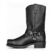 Men's Comfortable Multi Color Leather Western Cowboy Boots With Harness Strap Daily Outfit_vogvips.com