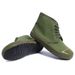 Euro Step Jiefang Men's Farm Wear-resistant Women's Military Training Protection Yellow Rubber High-top Labor Canvas Construction_vogvips.com