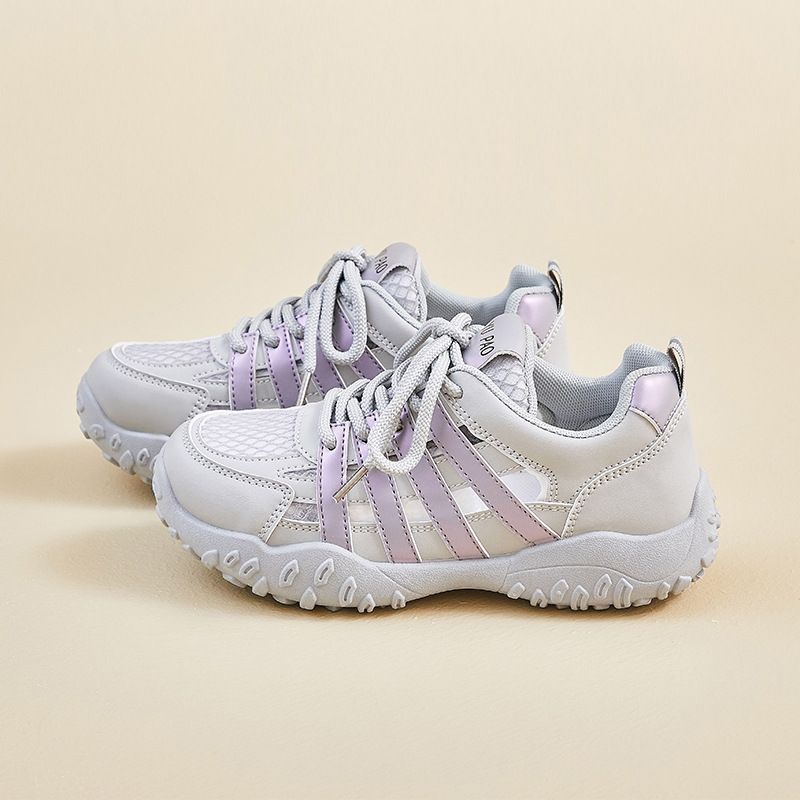 Dad Shoes Female Student Sports Platform Heightening Shoes Casual Shoes Mesh Breathable_vogvips.com