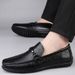 Men's Casual Small Leather Shoes Large Size Driving Shoes Loafers Men's_vogvips.com