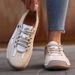 New Women Casual Handmade Leather Women's Fashion Comfortable Flats Shoes Slip On Sneakers Loafers Plus Size 36-43_vogvips.com
