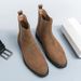 European Warm Series Autumn And Winter New High-top Suede Leather Large Size Fashion Slip-on Youth Men's Boots_vogvips.com