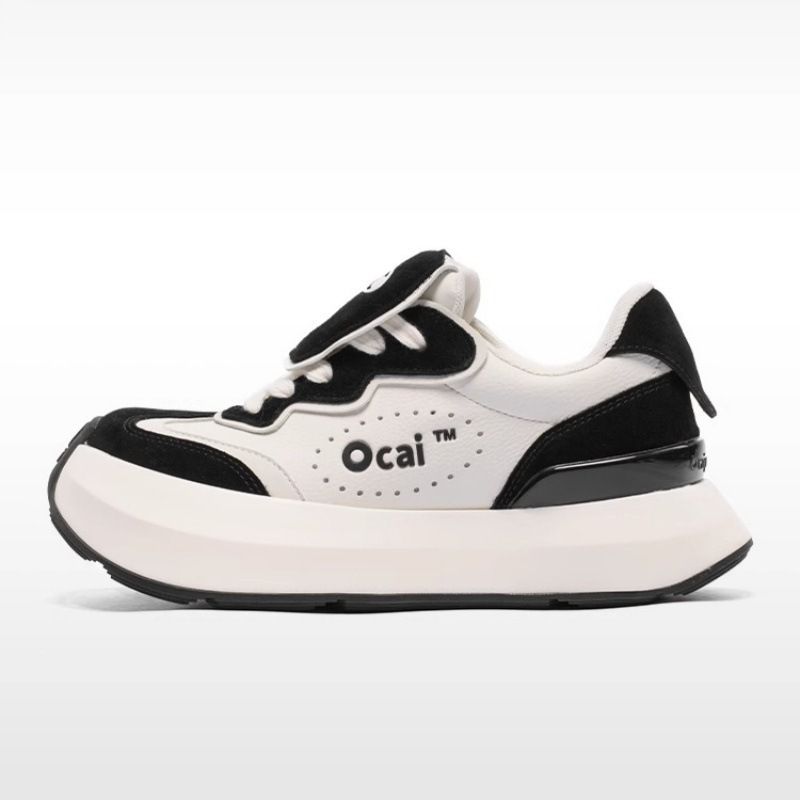 Ocai Runner Cloud Casual Shoes Retro Thick Sole Height Increasing Niche National Trend Brand Sneakers For Women_vogvips.com