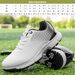 Golf Shoes For Mens Lace-up Spiked Golf Shoes Comfortable Professional Outdoor Waterproof Golfs Training Sneakers_vogvips.com