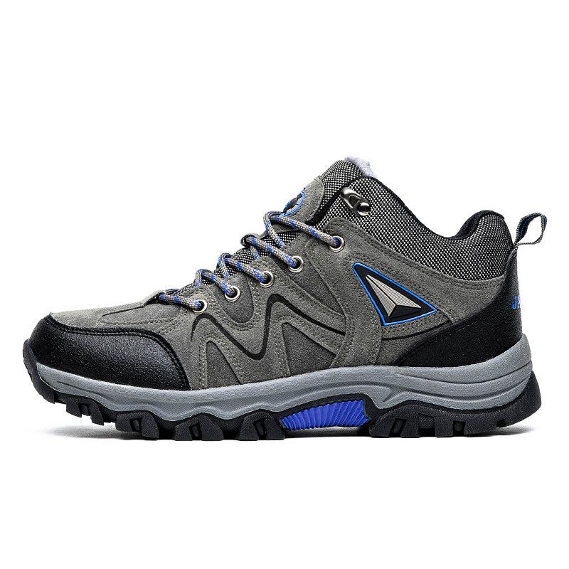 Winter Snow Boots Men High-top Warm Plush Durable Outdoor Ankle Boots Men Anti-slip Thick-soled Comfortable Hiking Shoes Men_vogvips.com