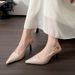 French-style Patent Leather Closed-toe Sandals For Women, New Summer Model, Versatile Stiletto Pointed Toe With Buckle_vogvips.com