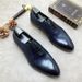 Italian Business Blue With Carve Patterns Fashion Bridegroom Leather Shoes_vogvips.com