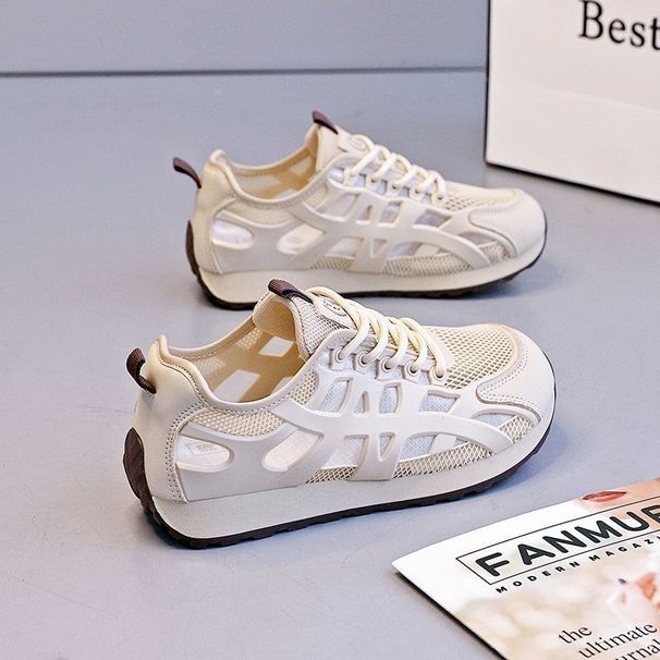 Single-layer Sneakers 2026 New Popular Summer Thin Mesh Breathable Super Trendy Running Casual Forrest Gump Shoes_vogvips.com