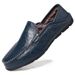 Men's Shoes Cotton Shoes, Leather Shoes, Autumn Driving Flat Shoes, Plus Size, Slip On, British Style Loafers, Casual And Versatile_vogvips.com
