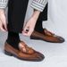 Men's Shoes Luxury Tassel Leather Shoes Formal Shoes For Men Oxfords Male Wedding Party Office Business Slip-On Driving Shoes_vogvips.com