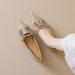 Design Sense Niche Pointed Single Shoes Women's Lotus Leaf Edge Shallow Mouth One Pedal Versatile Flat Shoes_vogvips.com