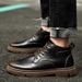 Martin Boots Men's High-top Casual Velvet Snow Boots Thermal Cotton Shoes Medium-top Inner Height Increase Men_vogvips.com