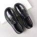 New Top Layer Cowhide Casual Handsome Genuine Leather Fashion Wide Toe Thick Sole Men's Shoes_vogvips.com