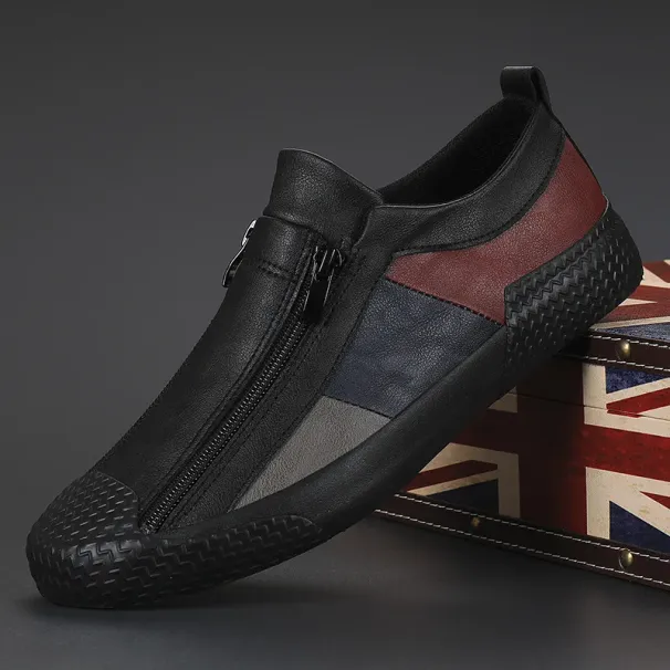 Handmade Leather Casual Shoes For Men Shoes Design Sneakers Man Comfortable Leather Shoes Men Loafers Hot Sale Moccasins Driving_vogvips.com
