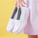 Nurse Shoes Women's Comfortable Non-slip Soft Sole Breathable Hollow Mid-heel Elevating Medical Work Shoes_vogvips.com