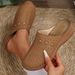 2025 Foreign Trade Summer New Women's Closed-Toe Thick-Soled Slippers Cross-Border Large Size Round-Toe Backless Casual_vogvips.com