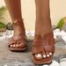 2026 Fashion Beach Designer Shoes For Square Headed Slippers Outdoor Flat Anti-slip Sandals Slides Women_vogvips.com
