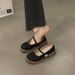 Soft Mary Jane For Women, Flat Sh, 2026 Spring New Style, White Loafers To Pair With Skirts, Gentle Little Leather_vogvips.com
