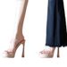 Transparent High-heeled Shoes 2026 Summer New Model, Waterproof Platform, Nude Color, Chunky Heel, Thick-soled Crystal_vogvips.com