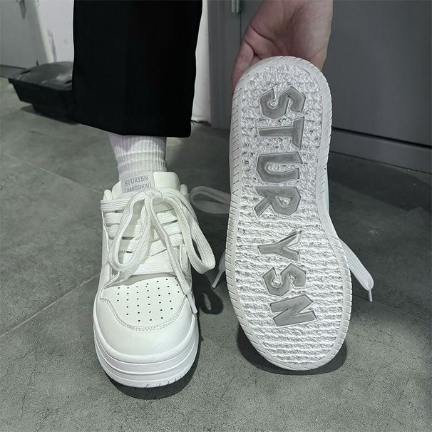 Women's Hong Kong Style Harajuku Retro Casual Loaf Shoes Korean Trend Street Photography Sneakers With Thick Soles_vogvips.com
