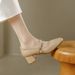 Direct Factory Wholesale Of Women's Non-slip Soft-soled Shoes, 2025 Spring And Autumn New Model, Medium-heel Chunky Mary_vogvips.com