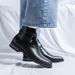 New Leather Spring Men's Shoes High-top Men's Heightening Tooling Martin Boots_vogvips.com