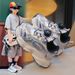 Boys' Breathable Mesh Sneakers 2026 Spring/Summer New Style Girls' Fashionable Versatile Dad Children's Running Shoes_vogvips.com