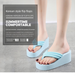 New Coarse Strap Thick Sole Anti Slip Flip Flops Versatile 6.5cm High Heel Clip On Beach Women's Shoes_vogvips.com