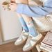 Hand Drawn Animal Print Cotton Socks Cartoon Pattern Crew Socks, Breathable Seamless Comfortable Casual Socks, Multi-Color Dotted Design_vogvips.com