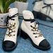 Color Matching Lace Up Short Boots High End Genuine Leather Martin Boots For Women Street Blasting Sweet And Cool Knight Boots_vogvips.com