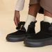 TUINANLE Women Snow Boots Casual Plush Warm Platform Shoes Female Winter Snow Shoes Comfort Antiskid Zipper Ankle Boots_vogvips.com