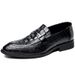 Crocodile Pattern Leather Large Size 47 Formal Business Wenzhou Cowhide Men's Single Shoes_vogvips.com
