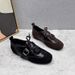 Retro Leopard Print Patchwork German Training Shoes 2026 Leather Belt Lace Up Women's Versatile Flat Casual Sneakers_vogvips.com
