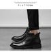 Medium Help Dress Leather Shoes Casual Short Boots Tide Side Zipper Leather Boots Snow Warm Boots_vogvips.com