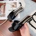 Summer Women's Crystal Sandals Chunky Heels Square Toes Non Slip Trendy Versatile Slippers_vogvips.com