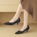 cameido Women's Pointed - Toe Low - Cut Heeled Pumps. Ideal For Spring, These Shoes Are Perfect For Professional Commuting And Work._vogvips.com