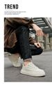 A2025 Spring And Summer Breathable, Lightweight, Soft-soled White Sneakers, Men's Casual Shoes, Versatile Thick-soled Board Shoes_vogvips.com