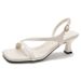 for Women Summer 2025 New Square Toe One Strap High Heels Thin Heel French Fashion Sandals_vogvips.com