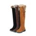 New Women's Boots, Over-the-knee Boots With Lining, Cotton Boots, Low-heeled Boots, Large-size Women's Shoes_vogvips.com