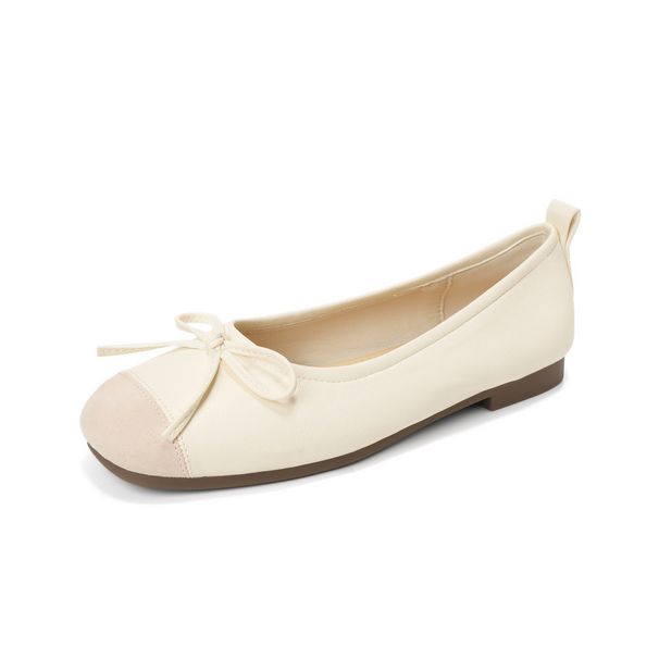 Silver Ballet Single Shoes Women's Summer French Stunning Shallow Mouth Flat Bottom Ladle Shoes_vogvips.com