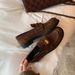 Horseskin Version Of Genuine Leather Gold Coin Loafers, Women's Small Low Heels, JK Small Leather Shoes, Single Shoes_vogvips.com