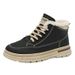 European Warm Series Winter Fleece-Lined Martin For Men, Trendy Versatile High-Top Work Thickened Warm Cotton Shoes, Thick-Soled Casual Ankle_vogvips.com
