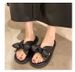 Comfortable Vacation Sandals For Women, Summer Outdoor Wear, 2026 New Model, Bowknot Fairy Style Beach Slippers_vogvips.com
