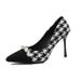2025 Autumn New Fine Heels, Thousand Bird Style, Elegant Ladies' Shoes, Fashion Pearl Versatile, Shallow Mouth Women's_vogvips.com