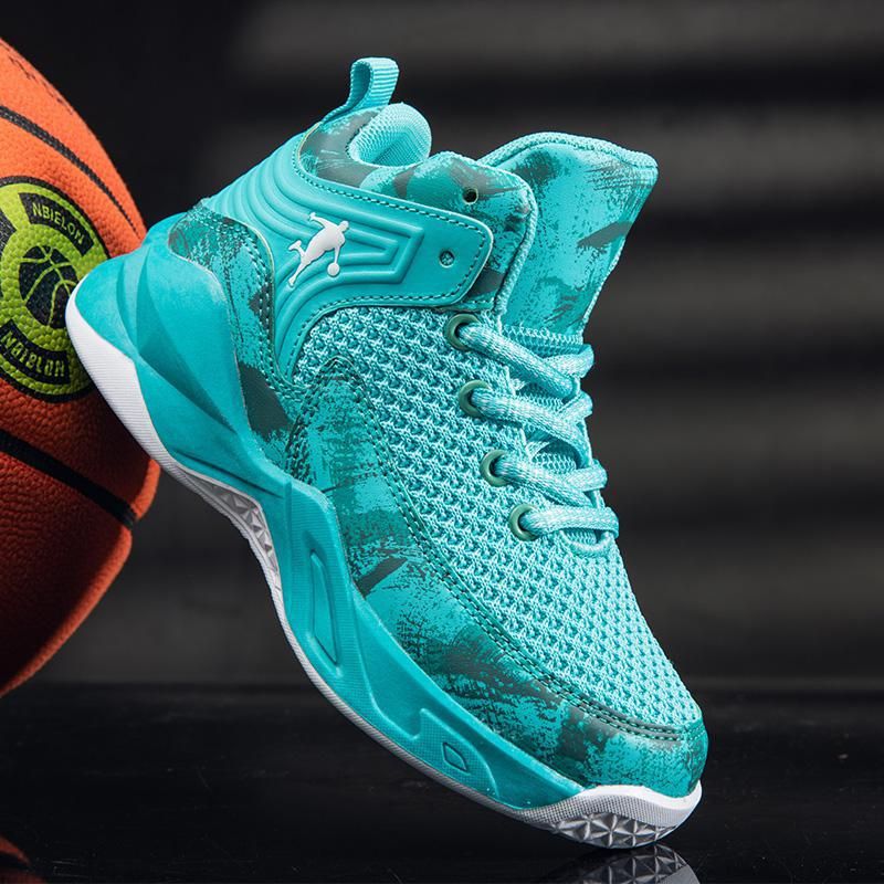 Children's Basketball Shoes Spring New Mesh Breathable Training Medium And Large Children's Casual Shoes Boys Basketball Shoes_vogvips.com