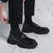 New Fashion Genuine Leather Tassel Business Casual Loafer Shoes For Men Black Business Formal Leather Shoes For Daily Office Casual Men's Shoes For Dr_vogvips.com