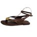 Flat Retro For Women 2026 Summer New Style Cross-Border Foreign Trade Metal Buckle Flip-Flop Sandals_vogvips.com