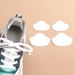Self-Adhesive Shoe Repair Patches – Heart-Shaped Anti-Slip Insoles For Sneakers & Boots (4-Piece Set, White/Black, Ultra-Fiber Fabric)_vogvips.com