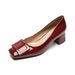 French High Heels Women's Head Pedal Work Shoes Light Mouth Temperament Commuter Shoes_vogvips.com